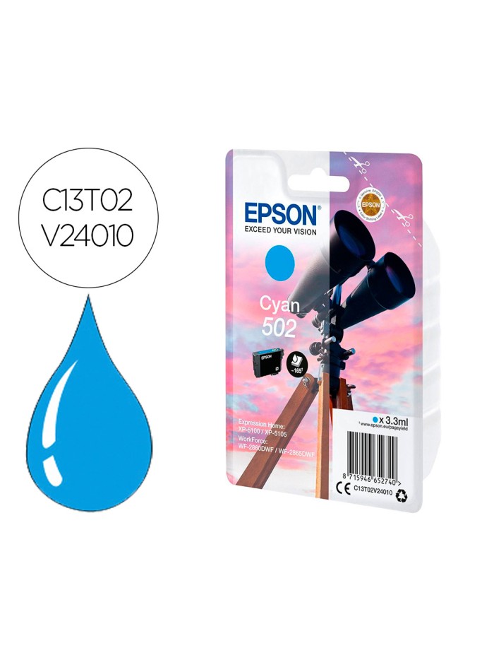 Ink-jet epson singlepack cian 502 ink Ink-jet epson singlepack cian 502 ink