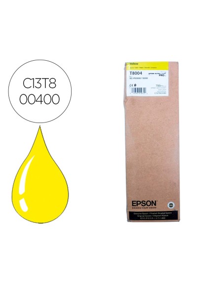 Ink-jet epson singlepack amarillo t800400 ultrachrome pro 700ml