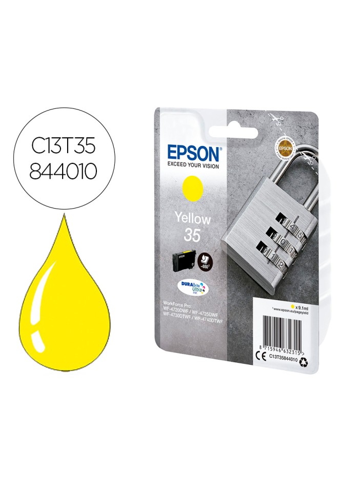 Ink-jet epson singlepack amarillo 35 durabrite ultra ink Ink-jet epson singlepack amarillo 35 durabrite ultra ink