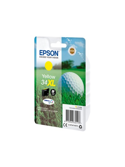 Ink-jet epson work force pro wf-3720dwf/3725dwf amarillo 34xl durabrite ultra ink 950 paginas