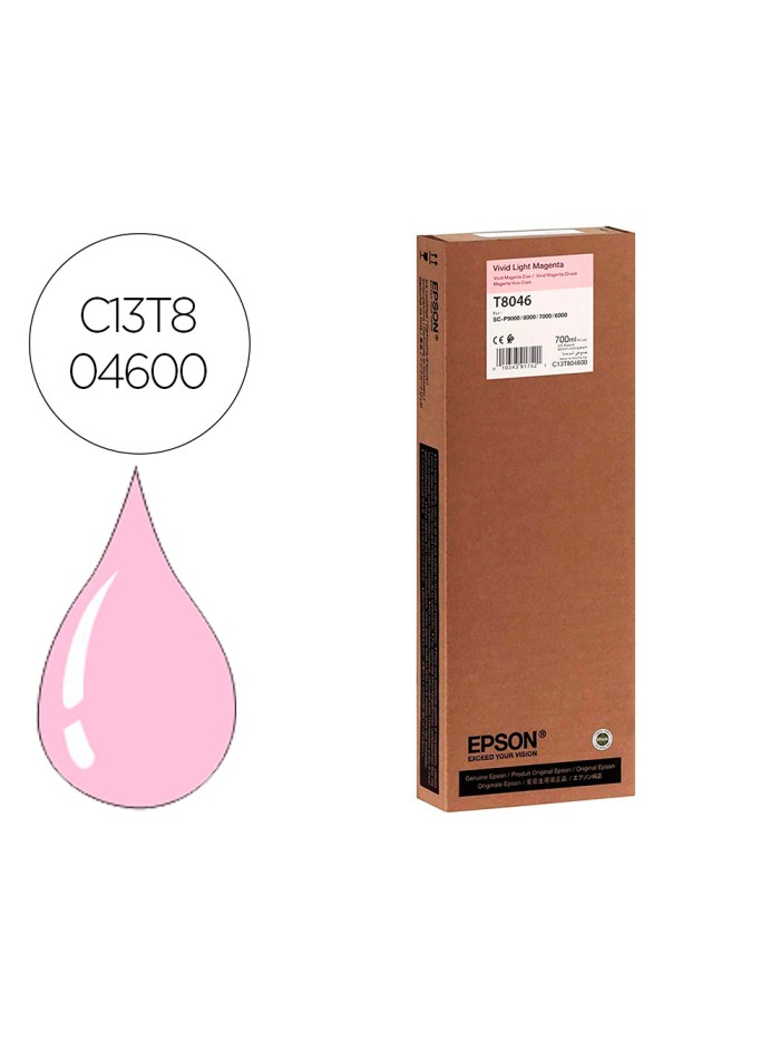 Ink-jet epson gf surecolor serie sc-p vivid light magenta ultrachrome hdx/hd 700ml Ink-jet epson gf surecolor serie sc-p vivid light magenta ultrachrome hdx/hd 700ml