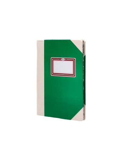 Libro cartone cosido fernandes flecha din a4+ rayado horizontal 50 hojas 100 gr verde
