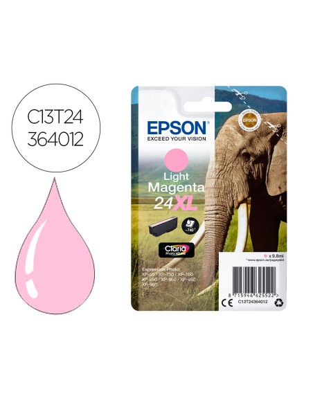 Ink-jet epson claria photo hd ink magenta claro 24xl expression photo xp-950
