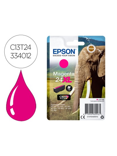 Ink-jet epson claria photo hd ink magenta 24xl