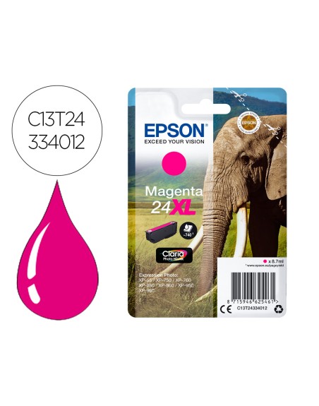 Ink-jet epson claria photo hd ink magenta 24xl