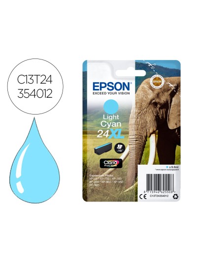 Ink-jet epson claria photo hd ink cian claro 24xl expression photo xp-950