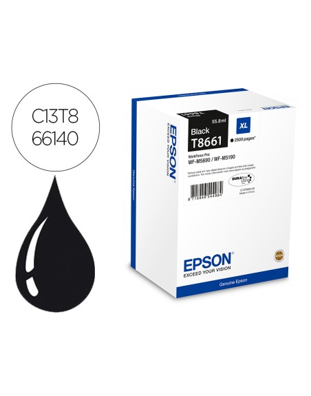 Ink-jet epson t8661 negro xl wf-m5190dw/m5690dwf