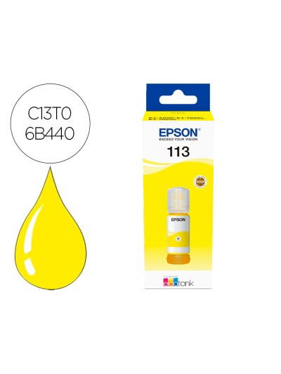 Ink-jet epson ecotank 113 series amarillo
