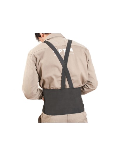 Cinturon antilumbago faru elastico con tirantes talla xl color negro