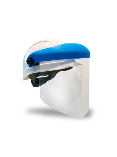 Pantalla para casco faru a20c con visera y protector barbilla azul 200x300 mm
