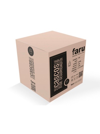 Casco faru abs para trabajos en alturas 6 puntos de anclaje color blanco