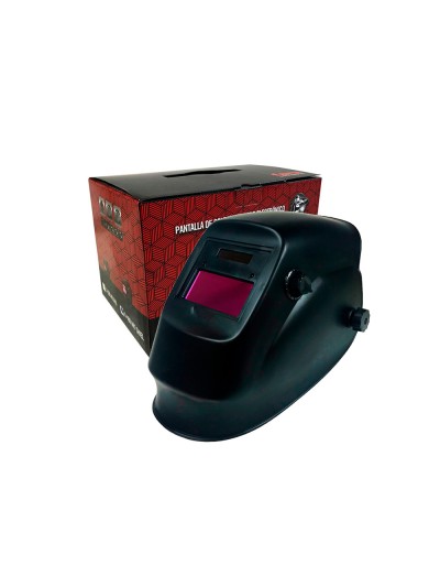 Pantalla de soldador faru electronica 4/9-13 con filtro regulacion exterior 340x230x230 mm