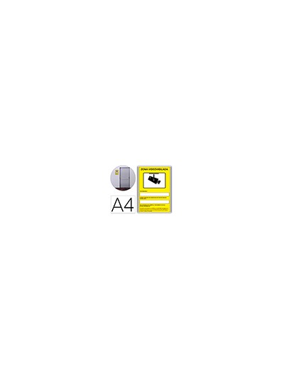 Pictograma archivo 2000 camaras de vigilancia en grabacion las 24 horas pvc amarillo luminiscente 210x297