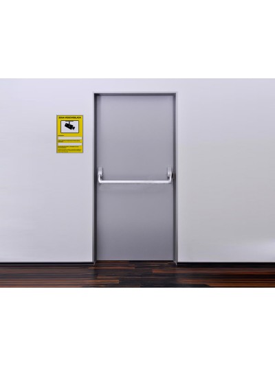 Pictograma archivo 2000 camaras de vigilancia en grabacion las 24 horas pvc amarillo luminiscente 210x297