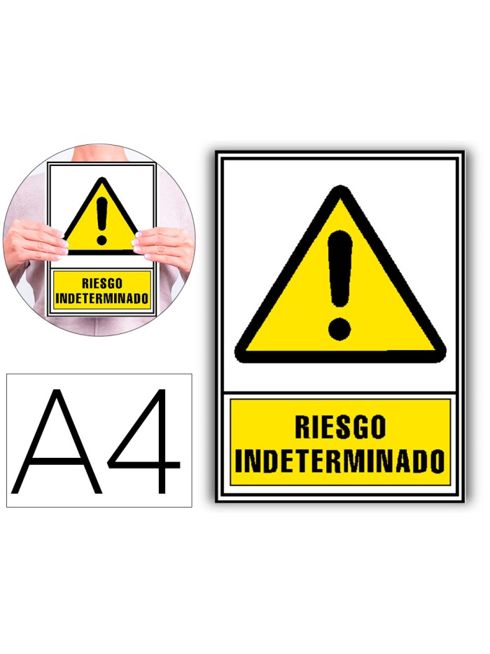 Pictograma archivo 2000 riesgo indeterminado pvc amarillo luminiscente 210x297 mm Pictograma archivo 2000 riesgo indeterminado pvc amarillo luminiscente 210x297 mm