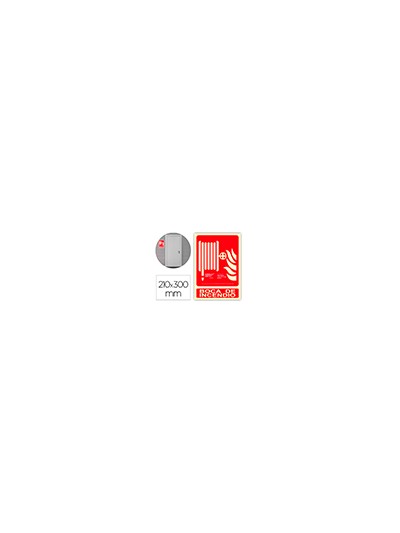 Pictograma archivo 2000 boca de incendio pvc rojo luminiscente 210x300 mm