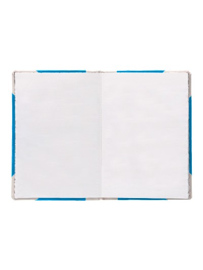 Libro cartone cosido fernandes flecha din a4+ liso 50 hojas 100 gr azul
