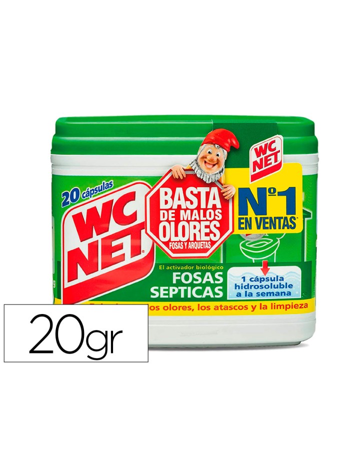 Elimina olores wc net fosas septicas capsula de 18 gr caja de 20 unidades Elimina olores wc net fosas septicas capsula de 18 gr caja de 20 unidades