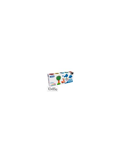 Pasta milan para modelar soft dough basic 85 g caja de 10 botes colores surtidos