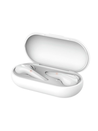 Auricular trust nika inalambrico bluetooth con estuche de carga color blanco