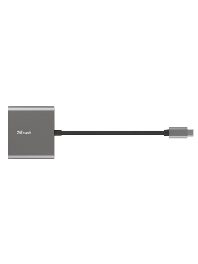 Adaptador trust dalyx 3 en 1 multipuerto usb-c / usb-a usb-c hdmi 2.0 color aluminio