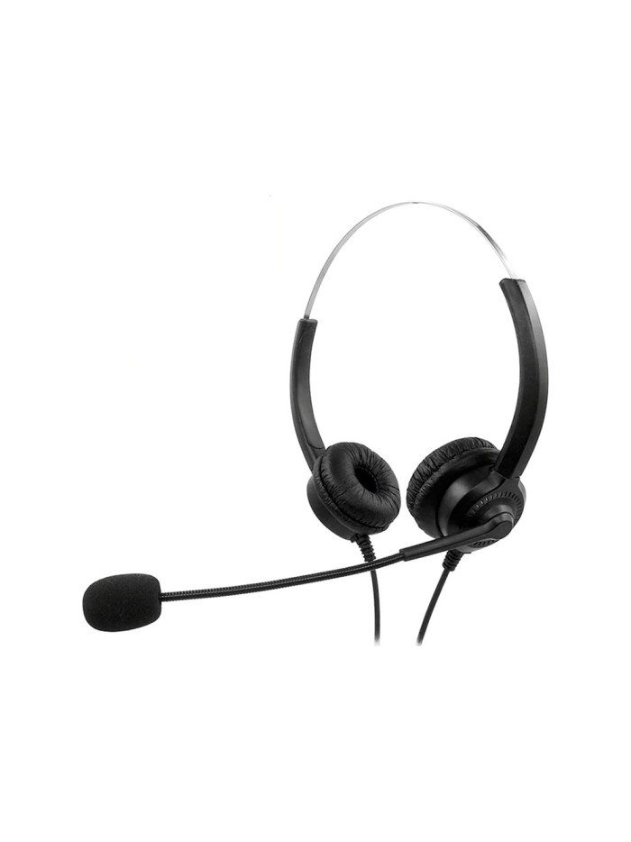 Auricular mediarange biaural diadema con microfono cable 2 mt Auricular mediarange biaural diadema con microfono cable 2 mt