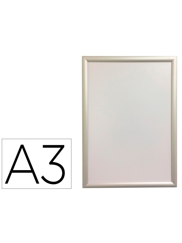 Marco porta anuncios q-connect din a3 marco de aluminio 32,7x45x1,2 cm Marco porta anuncios q-connect din a3 marco de aluminio 32,7x45x1,2 cm