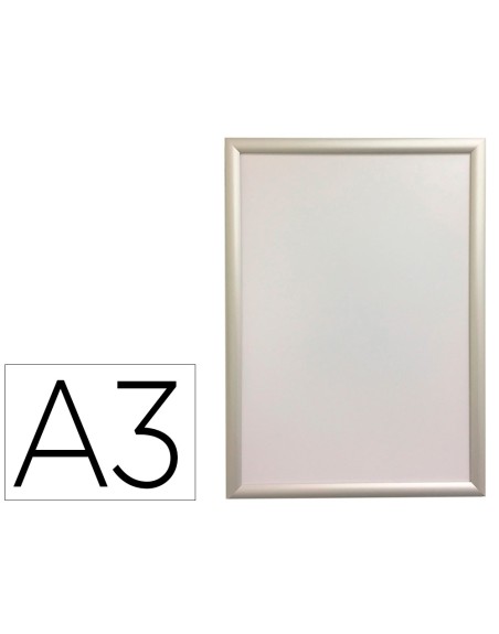 Marco porta anuncios q-connect din a3 marco de aluminio 32,7x45x1,2 cm