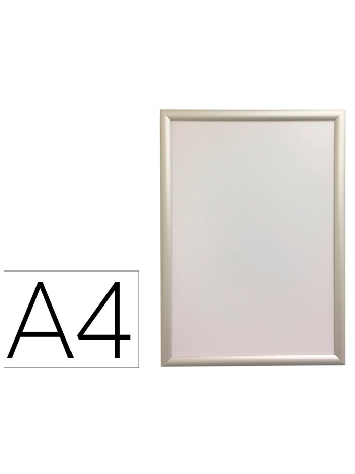 Marco porta anuncios q-connect din a4 marco de aluminio 24x32,7x1,2 cm Marco porta anuncios q-connect din a4 marco de aluminio 24x32,7x1,2 cm