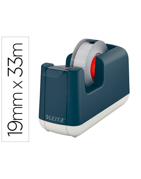 Portarrollo sobremesa leitz cosy plastico para cintas 33 mt color gris