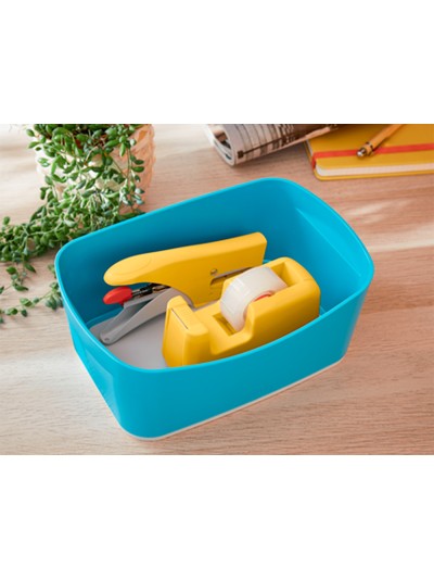 Portarrollo sobremesa leitz cosy plastico para cintas 33 mt color amarillo