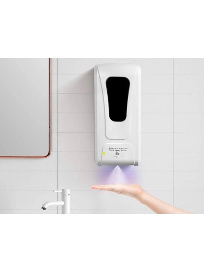 Dispensador para gel y jabon q-connect automatico con sensor 1000 ml 13x11,5x27 cm color blanco