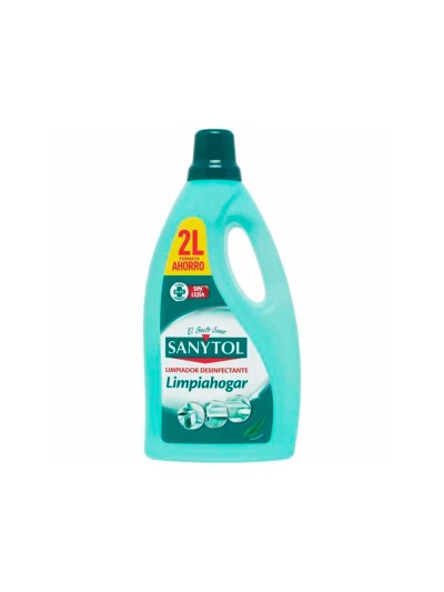 Limpiador desinfectante sanytol limpiahogar multisuperficies bote de 2 litros