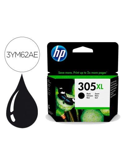 Ink-jet hp 305xl deskjet 1210 / 1212 / 1255 / 2732 / 2752 / 4155 / 4158 envy 6020 / 6052 /6055 / 6420 negro 240