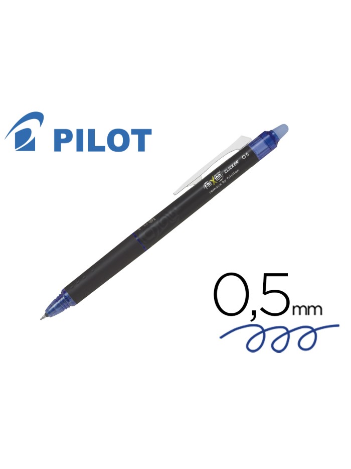 Boligrafo pilot frixion point clicker borrable 0,5 mm azul Boligrafo pilot frixion point clicker borrable 0,5 mm azul