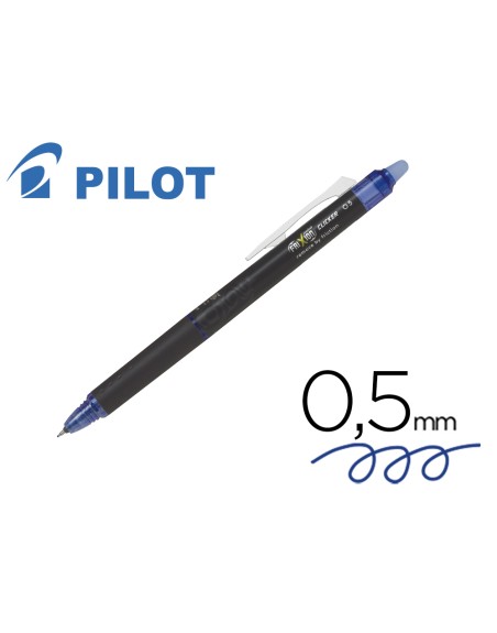 Boligrafo pilot frixion point clicker borrable 0,5 mm azul