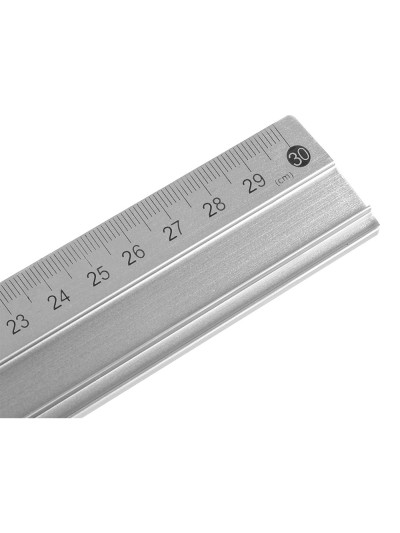 Regla liderpapel metalica aluminio 30 cm