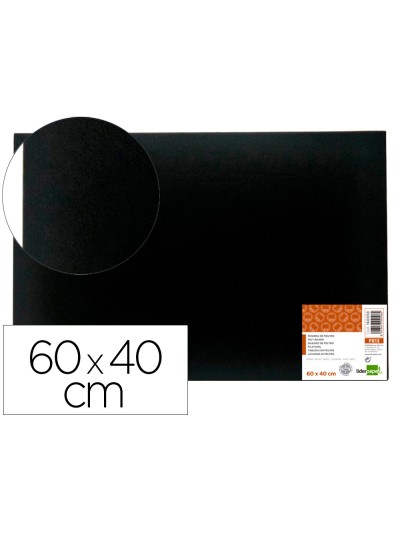 Tablero de anuncios liderpapel fieltro color negro 40x60 cm