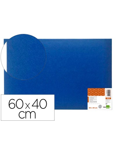 Tablero de anuncios liderpapel fieltro color azul 40x60 cm