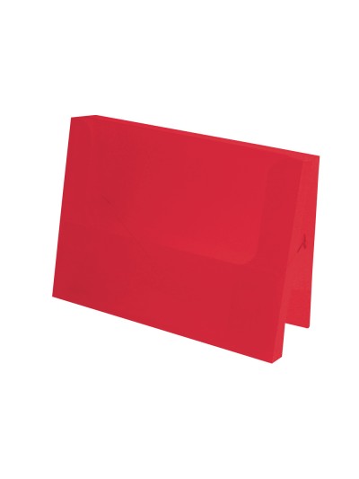 Carpeta liderpapel portadocumentos polipropileno dina4 rojo translucido lomo 50 mm