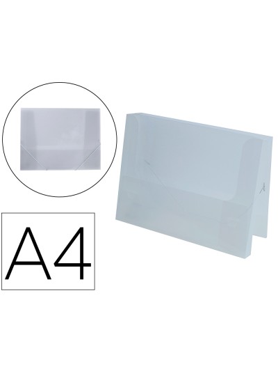 Carpeta liderpapel portadocumentos polipropileno dina4 transparente translucido lomo 50 mm