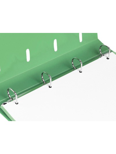 Carpeta con recambio liderpapel a4 cuadro 5mm 100 hojas 80g polipropileno 4 anillas 25mm color verde