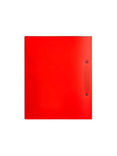 Carpeta liderpapel canguro 2 anillas 40 mm mixtas polipropileno din a4 rojo translicudo