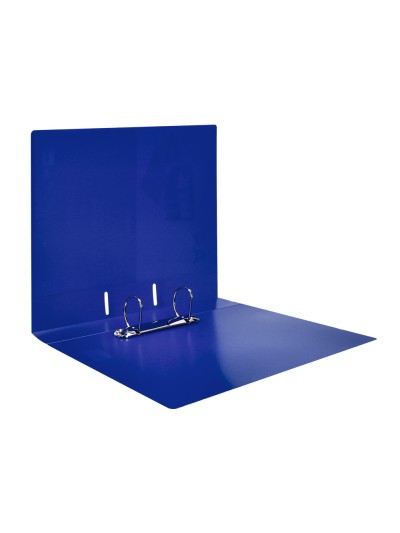 Carpeta liderpapel canguro 2 anillas 40 mm mixtas polipropileno din a4 azul translicudo