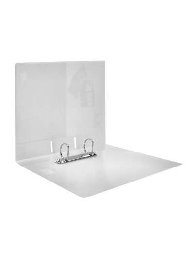 Carpeta liderpapel canguro 2 anillas 40 mm mixtas polipropileno din a4 transparente