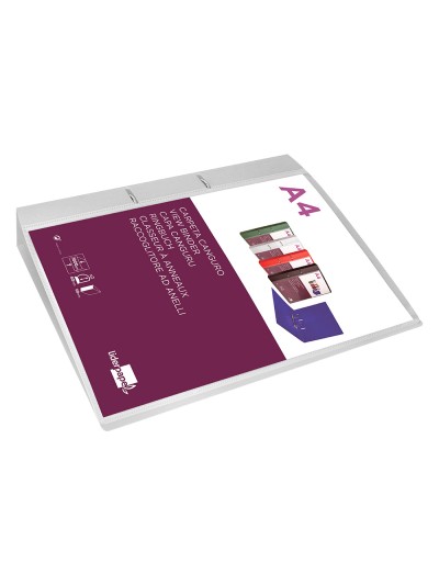 Carpeta liderpapel canguro 2 anillas 40 mm mixtas polipropileno din a4 transparente