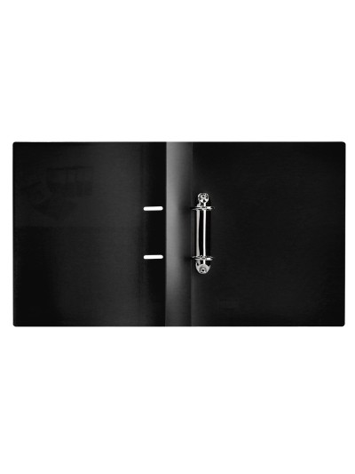 Carpeta liderpapel canguro 2 anillas 40 mm mixtas polipropileno din a4 negro opaco