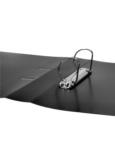 Carpeta liderpapel canguro 2 anillas 40 mm mixtas polipropileno din a4 negro opaco