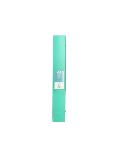 Carpeta liderpapel 4 anillas mixtas 40 mm polipropileno din a4 verde manzana opaco