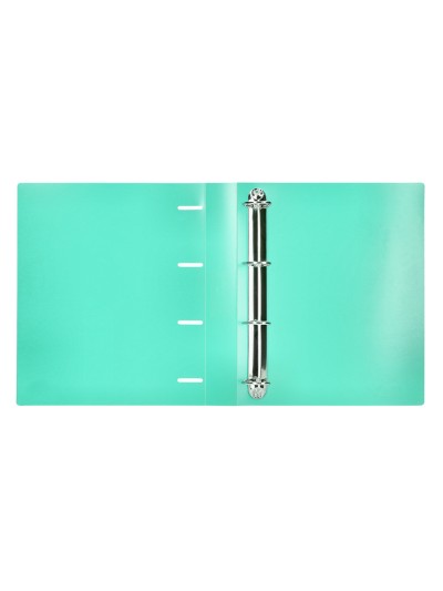 Carpeta liderpapel 4 anillas mixtas 40 mm polipropileno din a4 verde manzana opaco